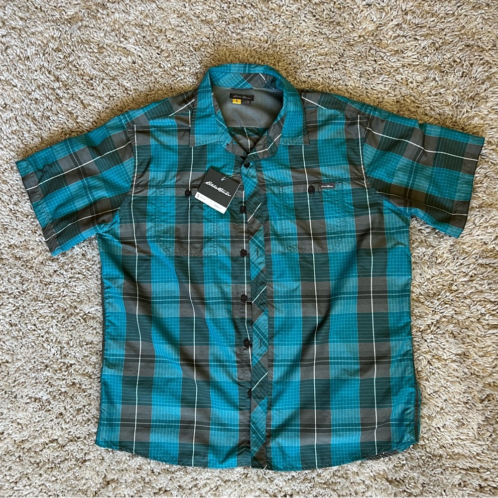 NWT Eddie Bauer Travex Button Down Shirt